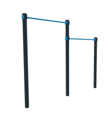 Horizontal bar in two levels