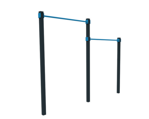 Horizontal bar in two levels