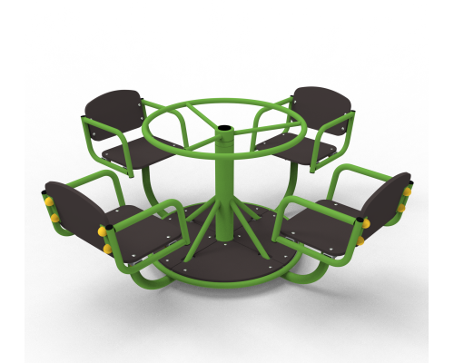 Carousel with a steering wheel (with four seats)